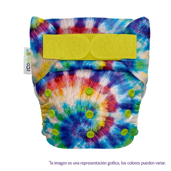 Pañal Unitalla Estampado Velcro Hippie G4