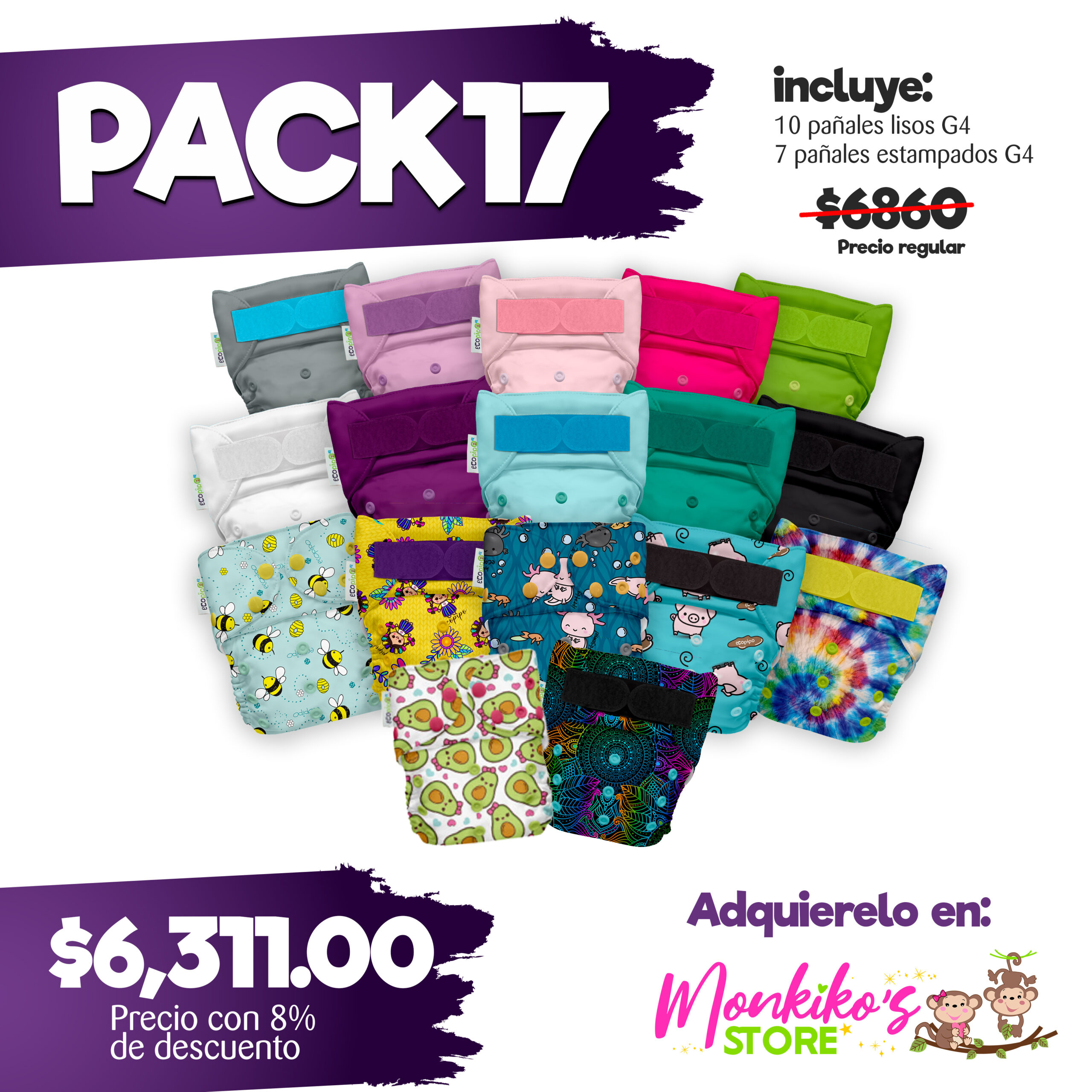 Pack 17 Ecopipo G4