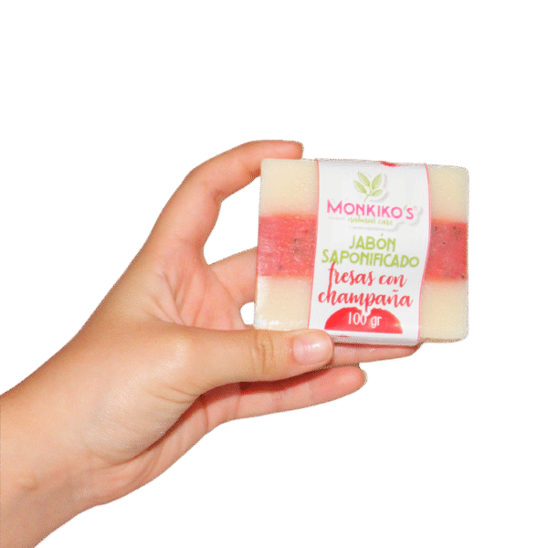 Jabón Saponificado Fresa Champaña 100 G